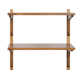Carmouche Tiered Solid Wood Wall Shelf