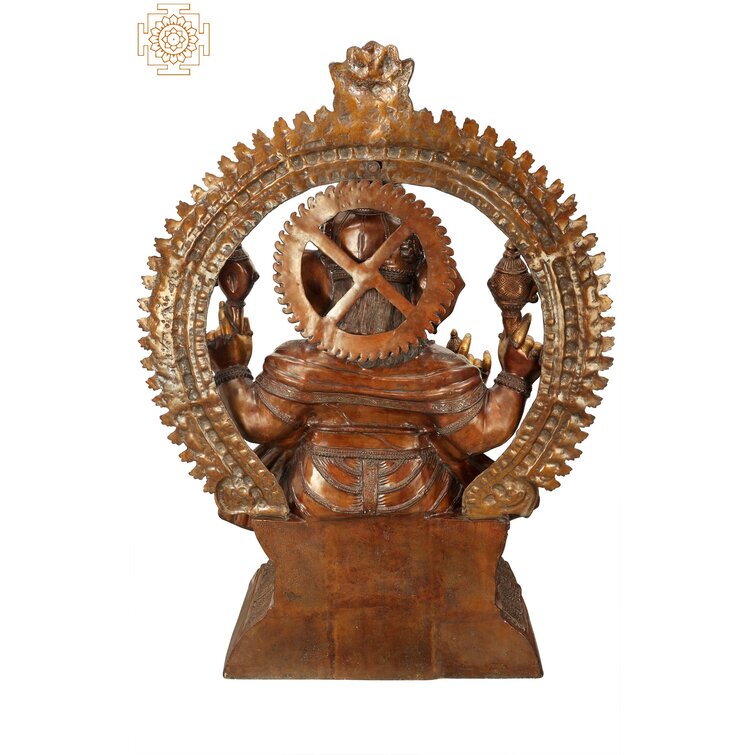 Exotic India Grand Ganesha à huit bras avec grand Kirtimukha au sommet -  Wayfair Canada