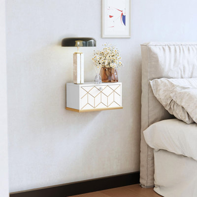 Ritvik 39cm W Solid + Manufactured Wood Bedside Table