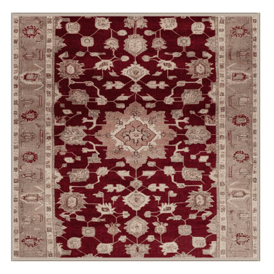 Tapis brun lavable à la machine