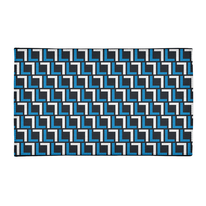 Geometric Indoor Rug, Rectangle 2' x 3'