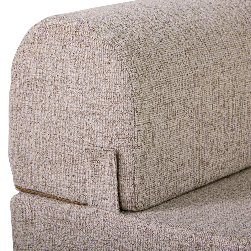 Allinson 65cm Upholstered Futon Chair, Light Brown