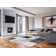 Dimplex Revillusion Built-In Electric Firebox Weathered Concrete Interior with Front Glass Panel