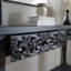 Console 59,2 po en bois sculpté noir avec tiroirs de rangement à tablette inférieure - Élégante décoration décorative pour l'entrée, le salon et le couloir