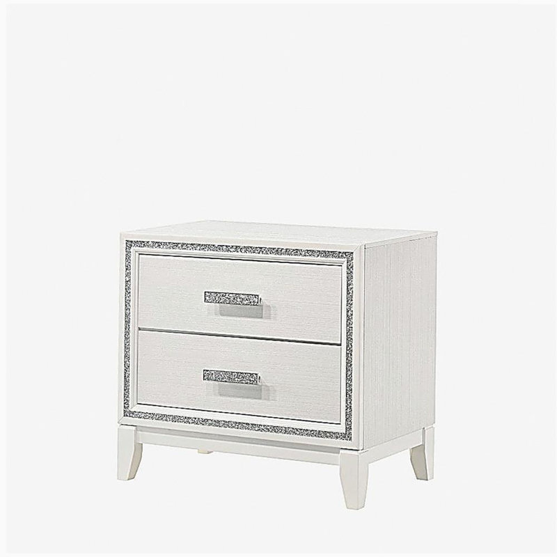 Table de chevet Hayden, Blanc