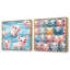Papier peint mignon avec  pour enfants - animaux, ensemble de 2 collages carrés-537452036-537452034