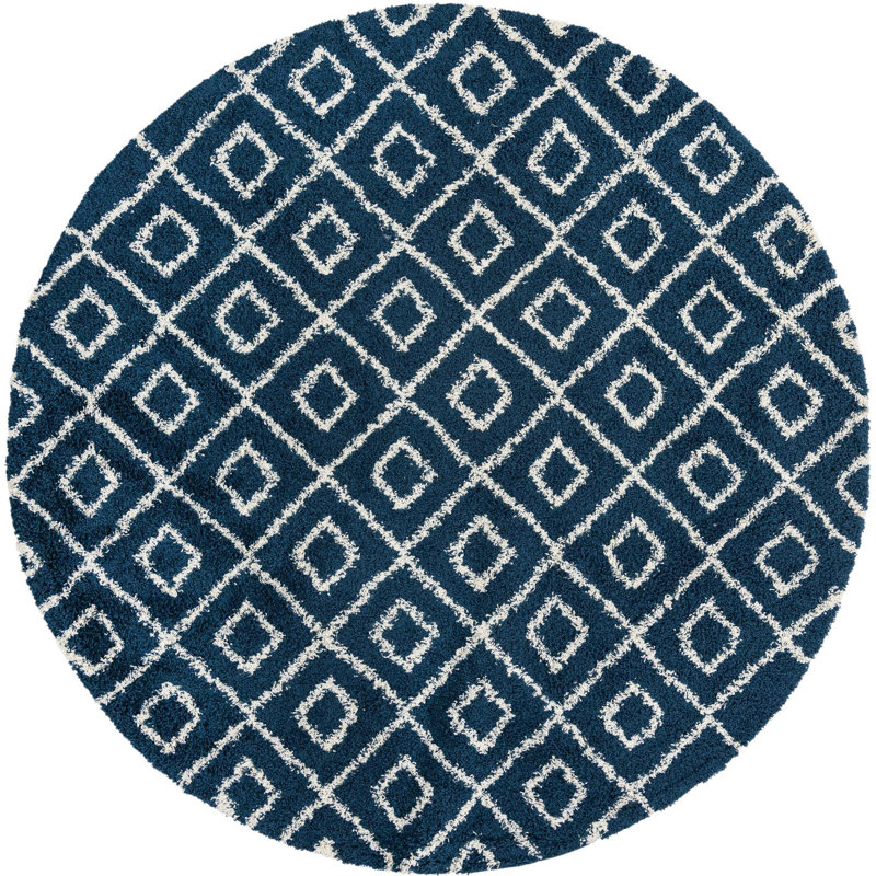 Awanda Geometric Indoor Rug, Round 10'