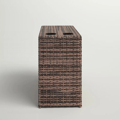 Outdoor Side Table With Drink Holders Drink Table