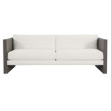 Madura 85.5" Wide Outdoor Teak Patio Sofa with Cushions