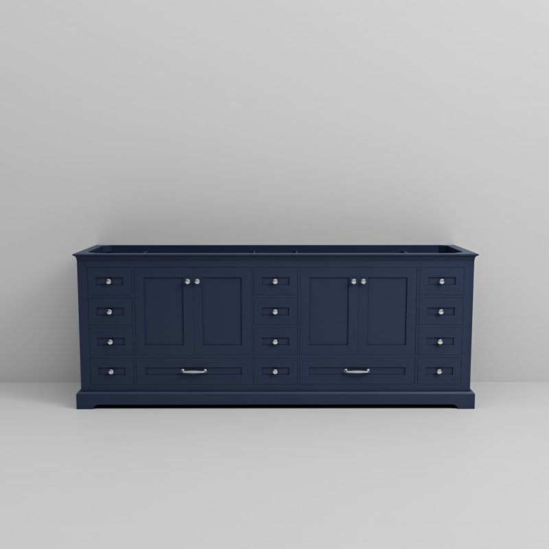 Meuble-lavabo double l 84 po x P 22 po Dukes, Marine