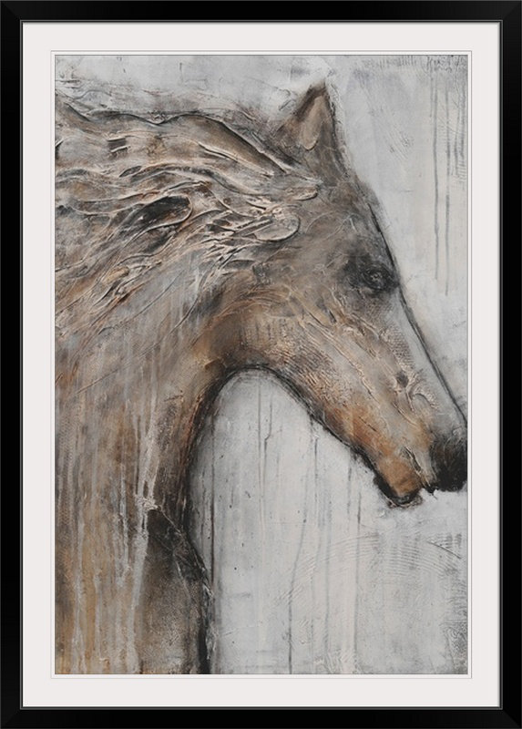 «Dream Chaser» par Aieden, reproduction d'art, H 26 po x l 20 po x P 1 po, Cadre noir