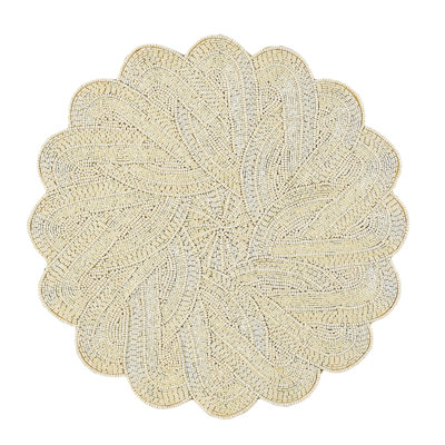 Hand Beaded Braided Circular