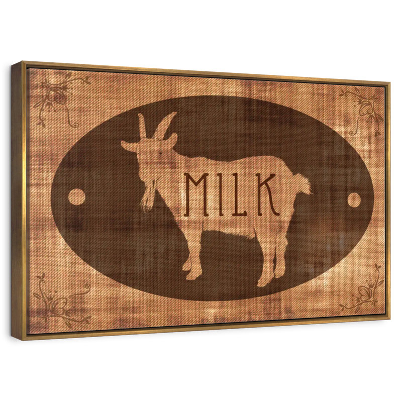 Goat Milk, Floating Frame Gold, 37" X 25"