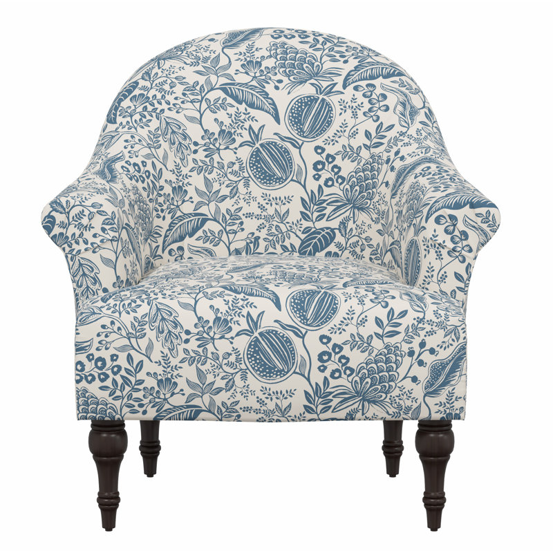 Josephine Chair, Rpc Pomegranate Blue Linen