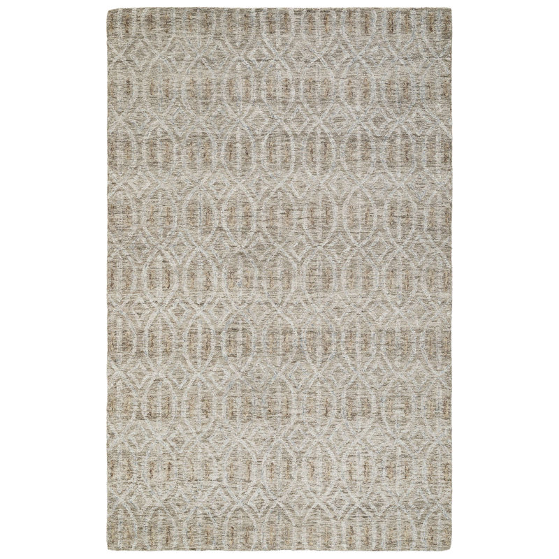Hand Tufted Wool Palm Rug, Rectangle 2' x 3'