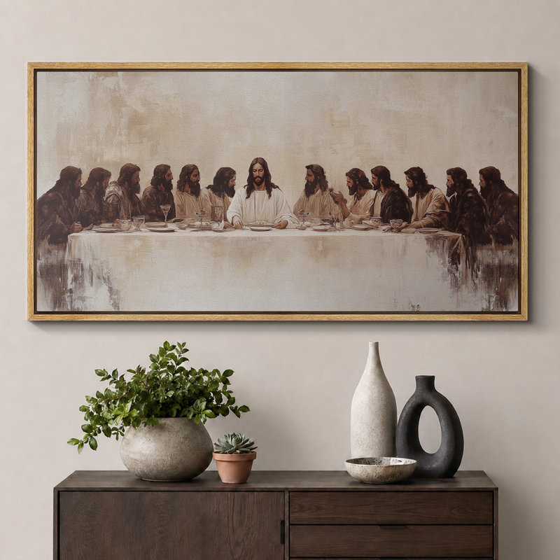 The Last Supper, H 30 po x l 60 po, Natural