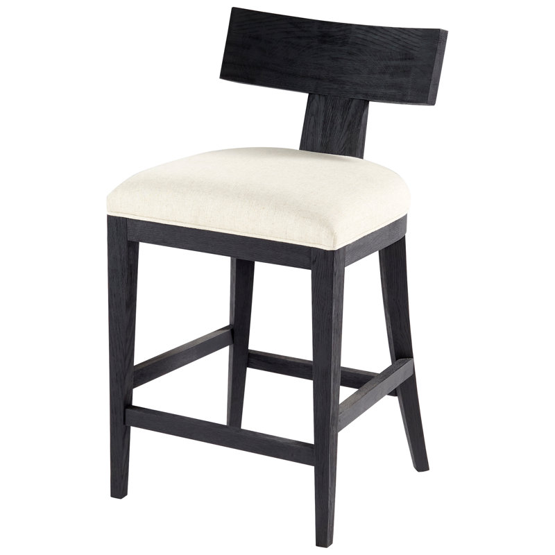 Sedia Upholstered Stool with Solid Wood Frame