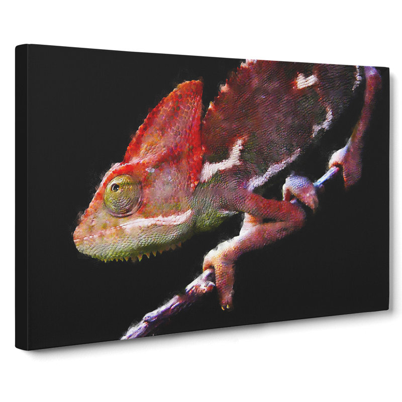 Chameleon Lizard Vol.2 - Wrapped Canvas, 35cm H x 50cm W x 3cm D