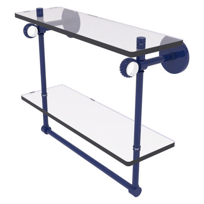 Tablette flottante 2 pièces avec barre à serviettes Clearview