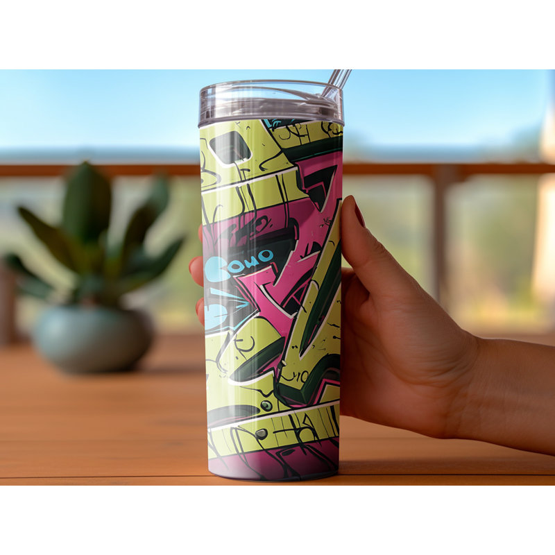 Choose Handmade Tumblers 591 mL Vacuum Insulated Stainless Steel (18/8) Travel Tumbler with Straw