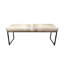 Upholstered Cowhide Stool