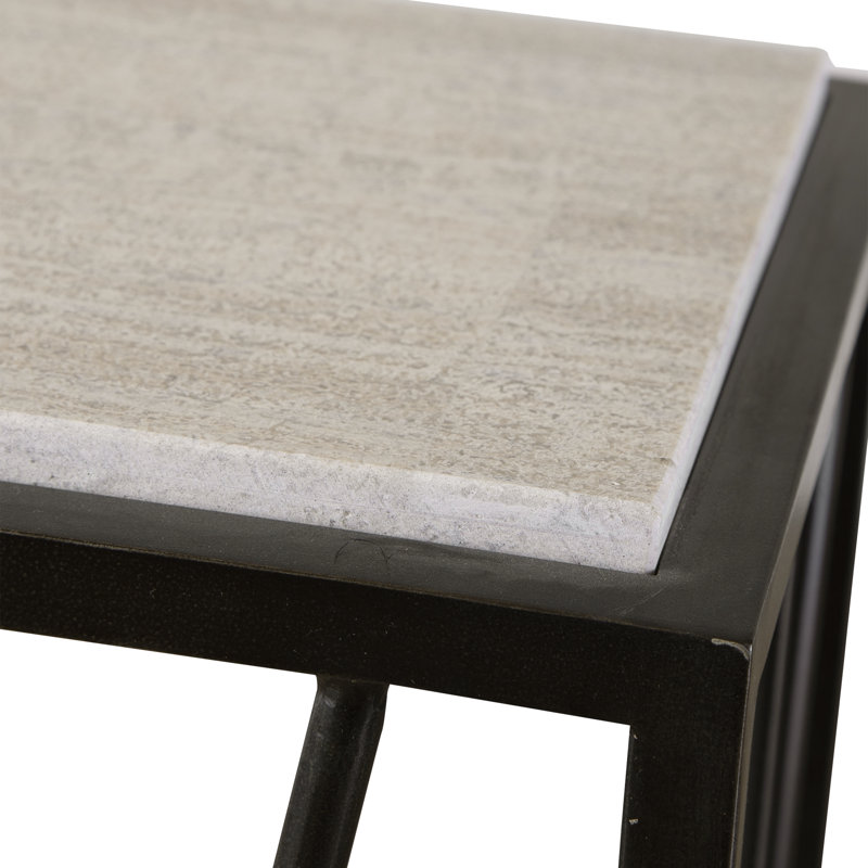 Imane 36'' Stone Top Console Table