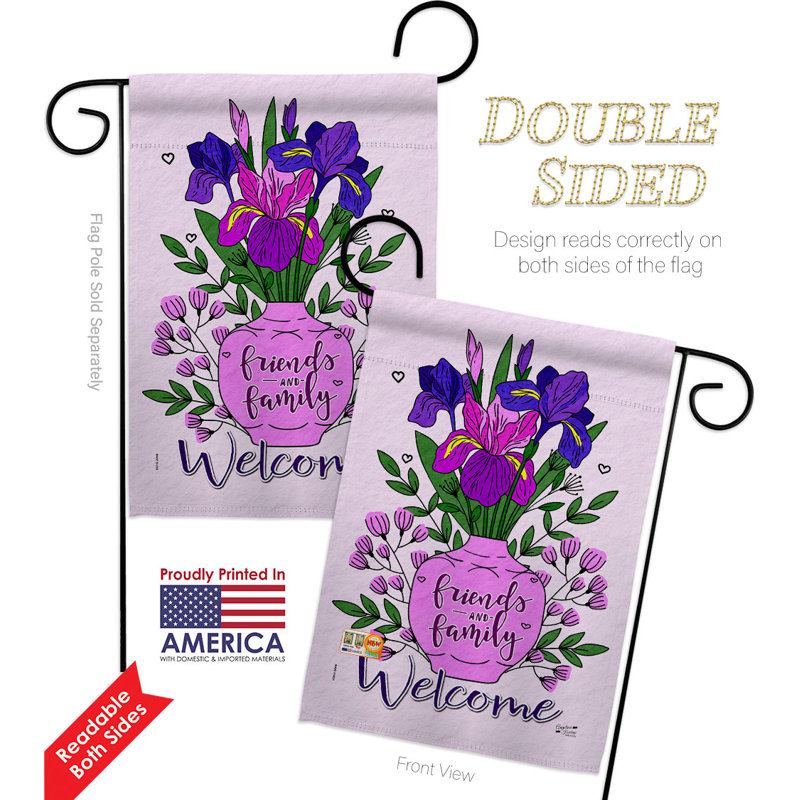 Double Sided 18.5'' H x 13'' W Polyester Garden Flag