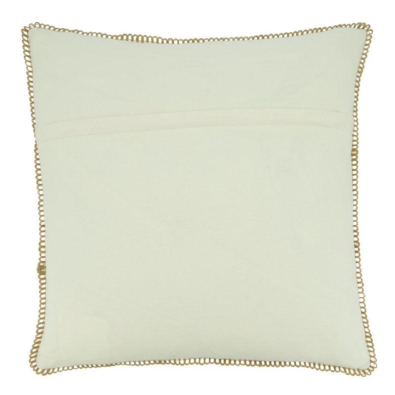 100% Cotton Throw Square Pillow Cover, Pillow Cover Only - No Insert