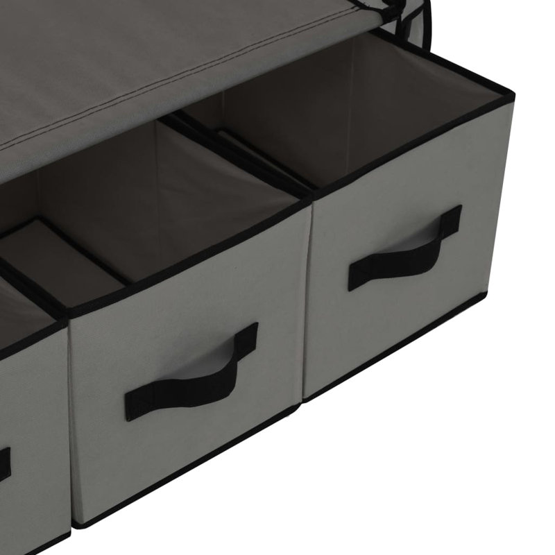 Alrik Steel Wardrobe, Grey
