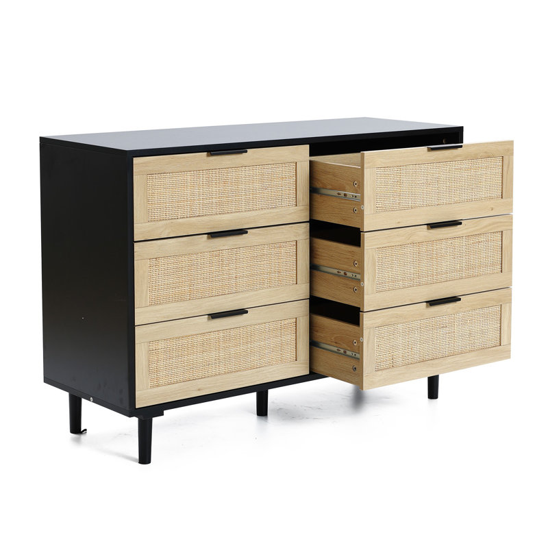 Azhar Rattan 6 - Drawer Dresser
