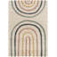 Koa Canipe Multicoloured Rainbow Machine Woven Beige Area Rug-1057338225