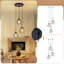 3-Light Black Kitchen Island Pendant