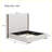 67.5" Tall Headboard Upholstered Bed with Vertical Striped and Wingback Design-1566228885