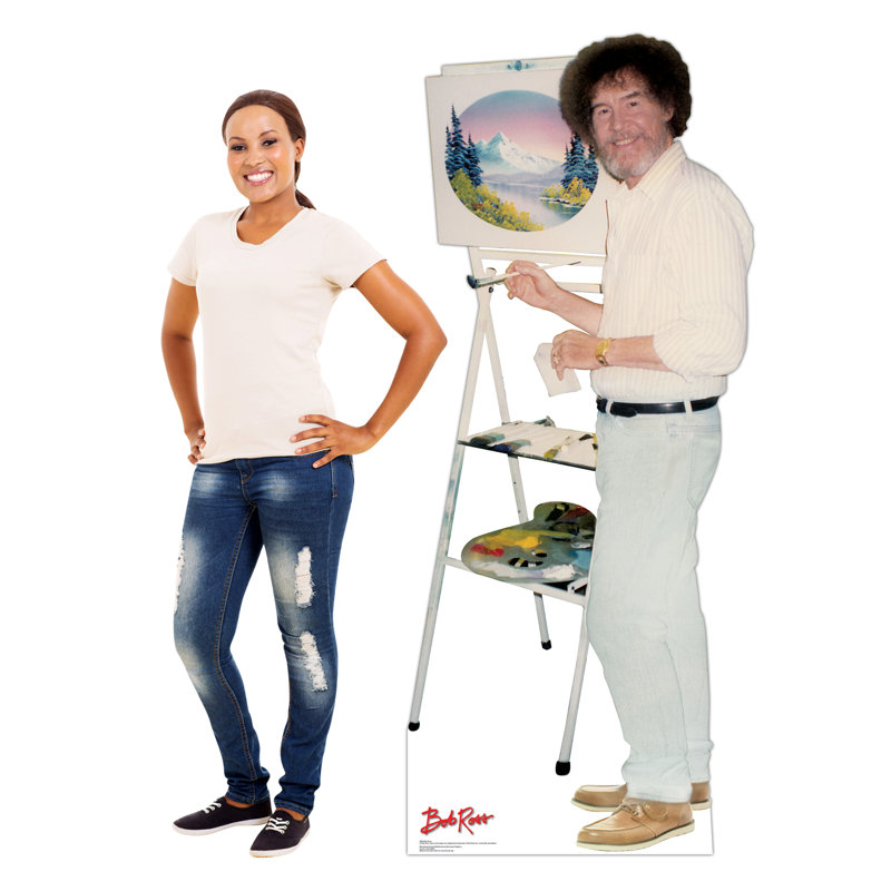 Bob Ross Life-Size Cardboard Standup with Easel