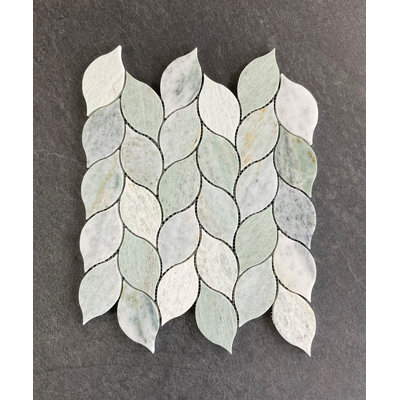 Ming Green Leaf Pattern Marble Mosaic Wall and Floor Tiles