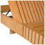 Chaise longue inclinable avec coussin en bois d'acacia massif l 27,2 po x P 76,8 po x H 5,9 po Christopher Knight Home