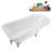 62" Streamline Clawfoot Tub,Tray,Drain, Clawfeet-101628984-102218228