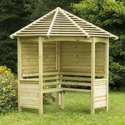 Solid Wood Pine Outdoor Bench