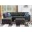Alger 98" Wide Left Hand Facing Sofa & Chaise with Ottoman-1258571682