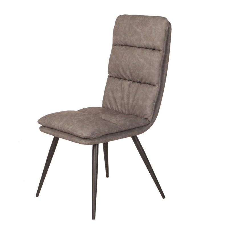 Chaise d’appoint rembourrée Lydia, gris