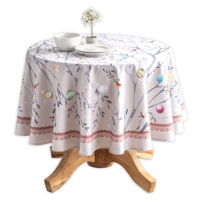 Maison d'Hermine Fairy Christmas 100% Cotton Tablecloth - 63" Round, 63" x 63"
