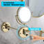 Miroir de maquillage mural grossissant à double face 8 pouces à DEL avec extension de 12 pouces 1 / 3X-1443229010