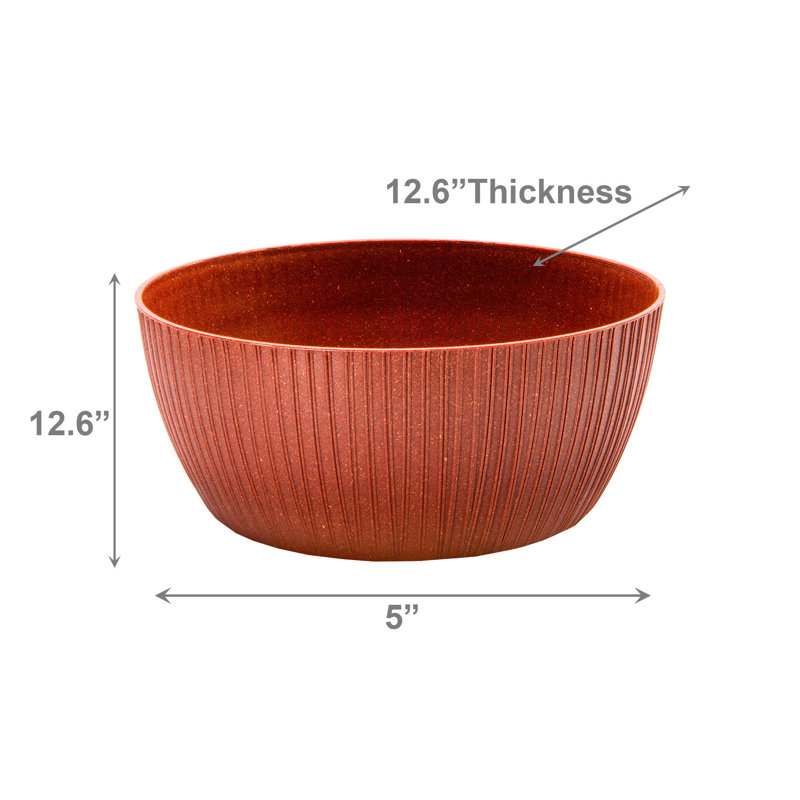 Jardinière ronde Lucca écologique - ensemble de 2, Cayenne