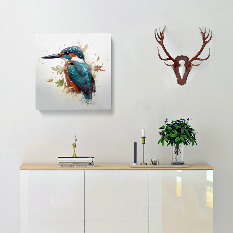 Kingfisher Double Exposure No.1 - Wrapped Canvas
