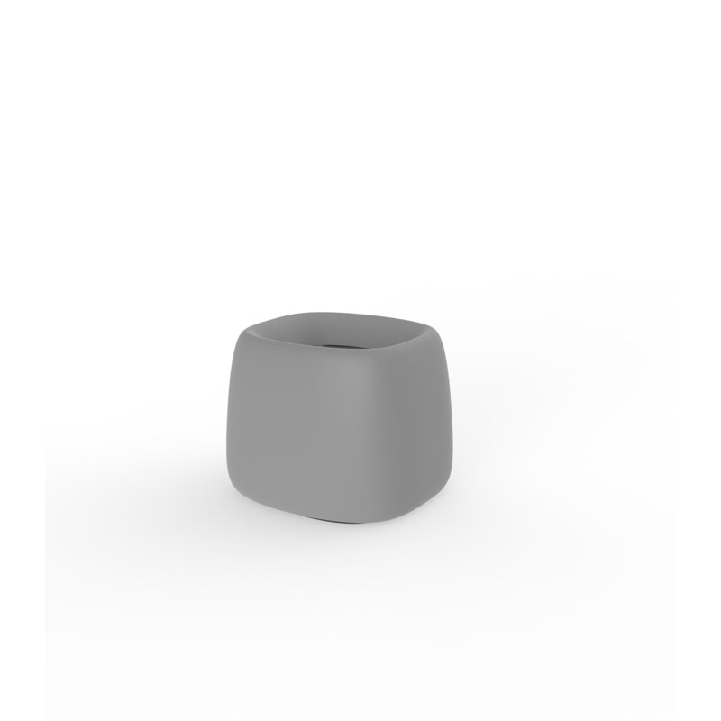 Organic Resin Pot Planter, 16.25" H x 20" W x 18" D, Steel