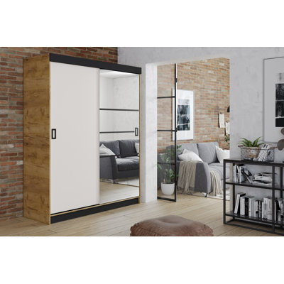 Bouzov 2 Door Solid + Manufactured Wood Wardrobe