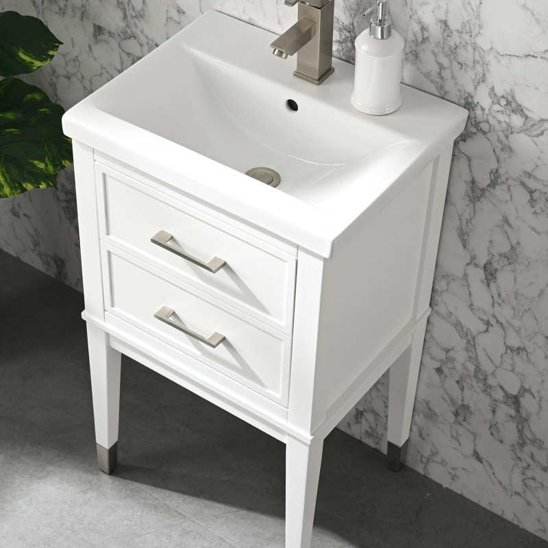 Ensemble de meuble-lavabo simple 20 po Deon, Blanc