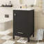 Meuble-lavabo compact de 20 pouces avec rangement intelligent, tiroir à fermeture en douceur et porte à double couche pour un rangement optimal Poignée élégante, mécanisme, petite organisation de tiroir-1752083458