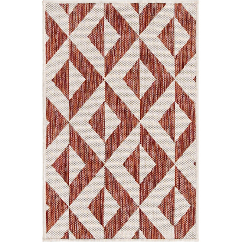 Tapis d'extérieur couleur vin, Rectangle 2 pi 2 po x 3 pi