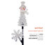 Piquet de Noël solaire avec flocons de neige et lumières DEL